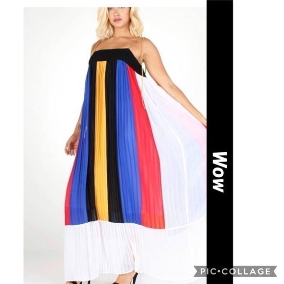 Beautiful! Maxi Multi-Color Dress - Picture 1 of 5